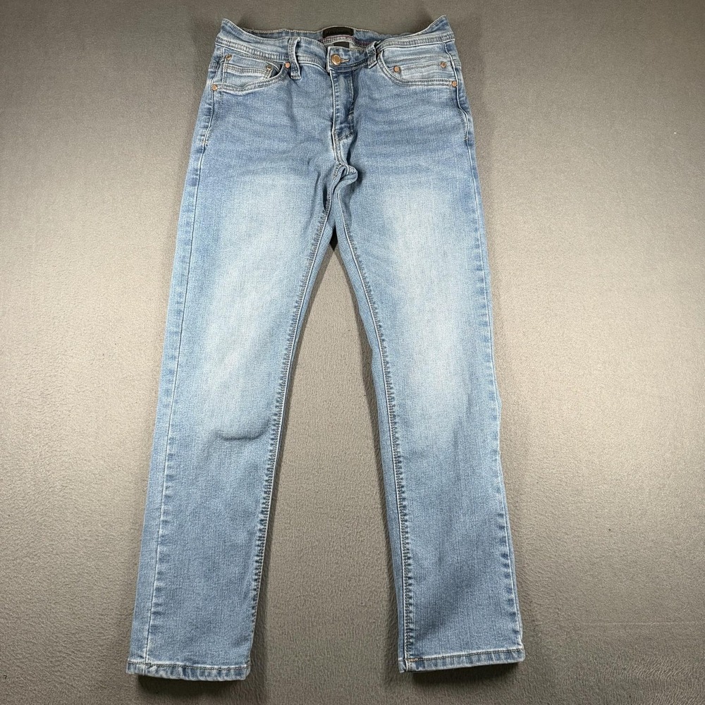 Steve's Jeans Jeans Mens 30x30 Blue Slim Straight Stretch Denim Light Wash
